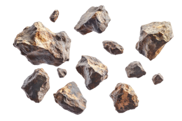 Massive Space Rocks Floating in a Cosmic Scene