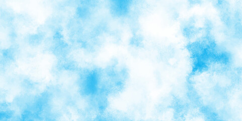 Abstract blue color clouds background, Vibrant clear blue sky with puffy and blurry natural clear clouds, The summer is colorful clearing day Good weather with natural clouds.