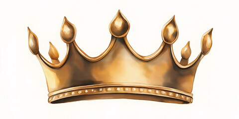 Golden crown representing royalty, power, and authority