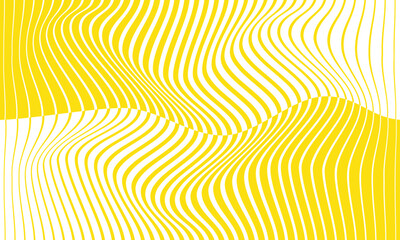 abstract simple yellow big to small irregular wave line pattern can be used background.