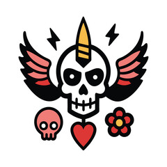 Creative Tattoo Stickers Collection for Digital Download