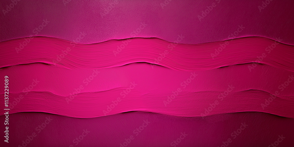Aufkleber Magenta pink brush strokes creating wavy pattern background texture