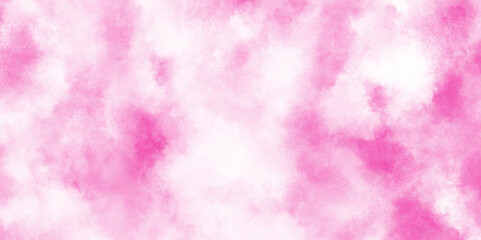 pink texture with clouds and grunge white stains, watercolor stain of pink paint with washes of watercolor, aquarelle paint paper textured canvas of pink soft color stains and splashes.
