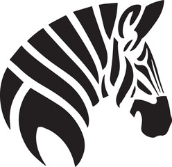 zebra silhouette vector icon graphic logo ai generated design © Shorna325 