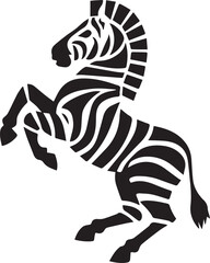 zebra silhouette vector icon graphic logo ai generated design © Shorna325 