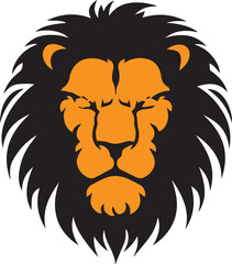 Lion head logo icon, lion face vector Illustration, on a isolated background, EPS