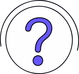 Naklejka premium question mark icon