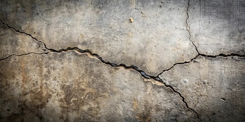 A Close-Up View of a Cracked Concrete Surface, Revealing the Impermanence of Materials Over Time