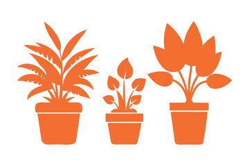 Obraz premium decorative planters vector art for home and garden designs