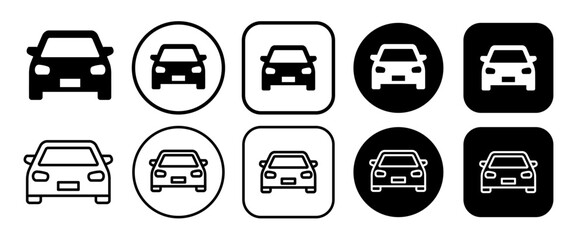 Icons for car, cab, car rental, etc.