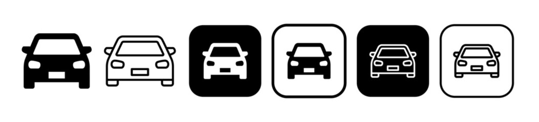 Icons for car, cab, car rental, etc.