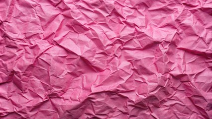 Fototapeta premium Pink paper with visible wrinkles, pink, paper, wrinkles, crumpled, texture, background, creased, old, aged, vintage, distressed