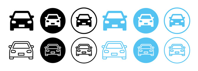 Icons for car, cab, car rental, etc.
