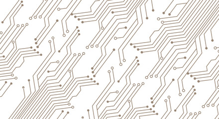 Abstract futuristic circuit board technology background.