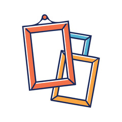 modern and classic photo frame vector illustrations for creative use