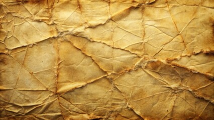 A Close-Up View of a Faded, Wrinkled, and Torn Sheet of Paper, Exposing a History of Handling and Time
