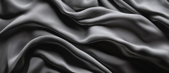Luxurious Close-Up of Smooth Fabric with Elegant Texture and Subtle Sheen - Silky Satin Material with Flowing Folds
