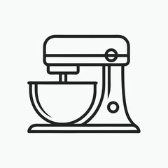 Stand Mixer logo icon vector illustration isolated on white background.