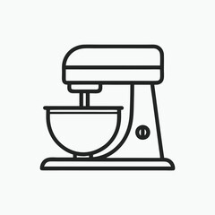 Stand Mixer logo icon vector illustration isolated on white background.