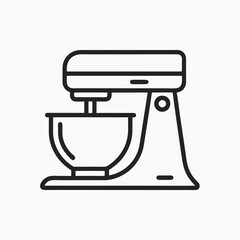 Stand Mixer logo icon vector illustration isolated on white background.