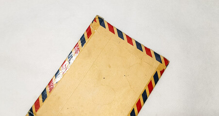 old envelope isolated on white