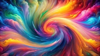 Obraz premium Swirling vibrant colors mixed together creating dreamy visuals, abstract, colorful, art, vivid, vibrant, blend, mix
