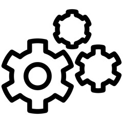 Obraz premium Setting Vector, Icon Or Logo Sign Isolated Symbol Illustration Icon