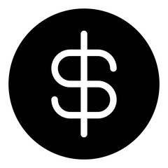 Dollar Line Vector, Icon Or Logo Sign Isolated Symbol Illustration glyph Icon