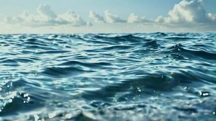 A Water Surface Gently Swaying in the Wind