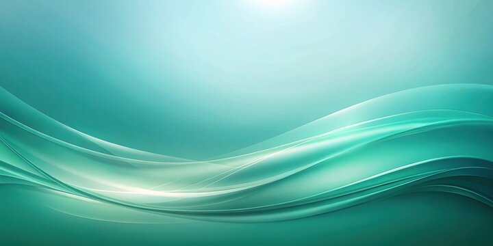 Teal gradient background with subtle soft curves creating a calming and peaceful tone , tranquil, serene, calming, peaceful