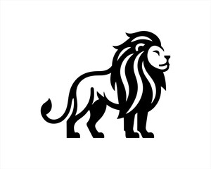 Lion Full Body Logo Icon Vector