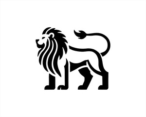 Lion Full Body Logo Icon Vector