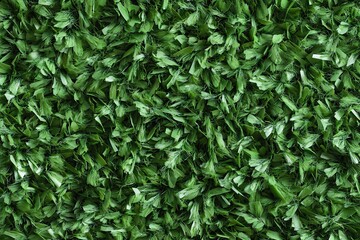 Fototapeta premium Close-up Texture of Green Artificial Grass Blades