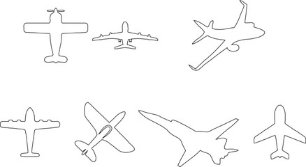 vector illustration design image of beautiful and cute airplane decoration toys for children's room decoration