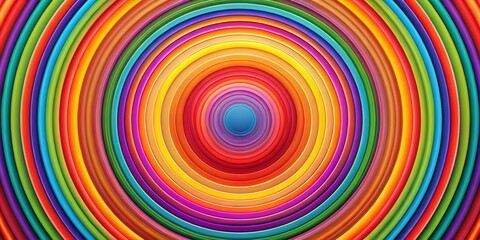 Bold, colorful concentric circles design background, abstract, vibrant, modern, geometric, vibrant, rainbow, pattern