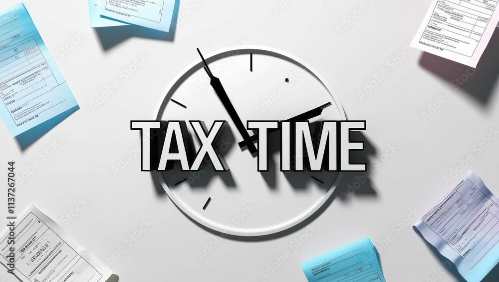 Poster an image depicting a clock with 