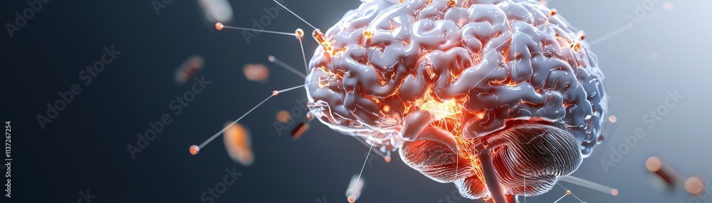 Poster neural interfaces in a futuristic lab art meets digital technology