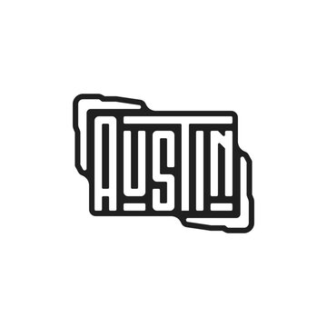 A Sticker of Austin
