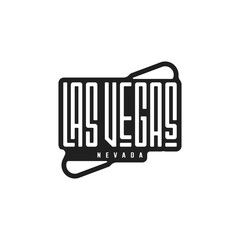 A Sticker of Las Vegas