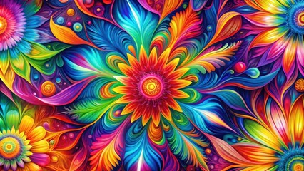 Vibrant and energetic abstract patterns with bold, colorful hues , Abstract, Pattern, Colorful, Vibrant, Dynamic, Energy