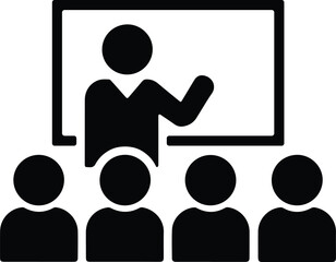   icon of a person Training seminar Illustration