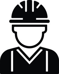a construction worker or security  icon