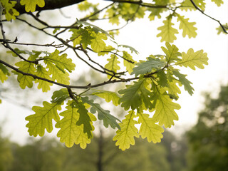 Fototapeta premium leaves in spring. leaf, tree, leaves, nature, branch, plant, autumn, maple, spring, foliage, forest, sky, summer, season, oak, color, fall, yellow, bright, environment, light, grape, vine, growth, sun