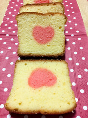 ハートのパウンドケーキ
