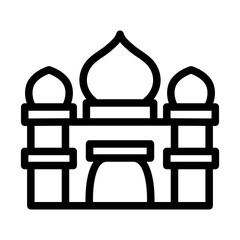 mosque outline style