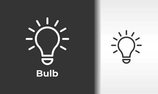 buld Line Vector llustation