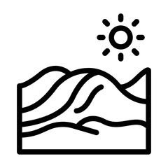 desert outline style