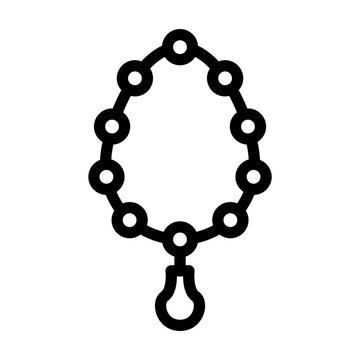 recommend clip art: gold necklace outline style