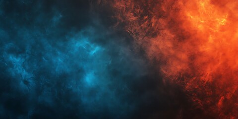 Fototapeta premium Teal orange black color gradient background, grainy texture effect, poster banner landing page backdrop