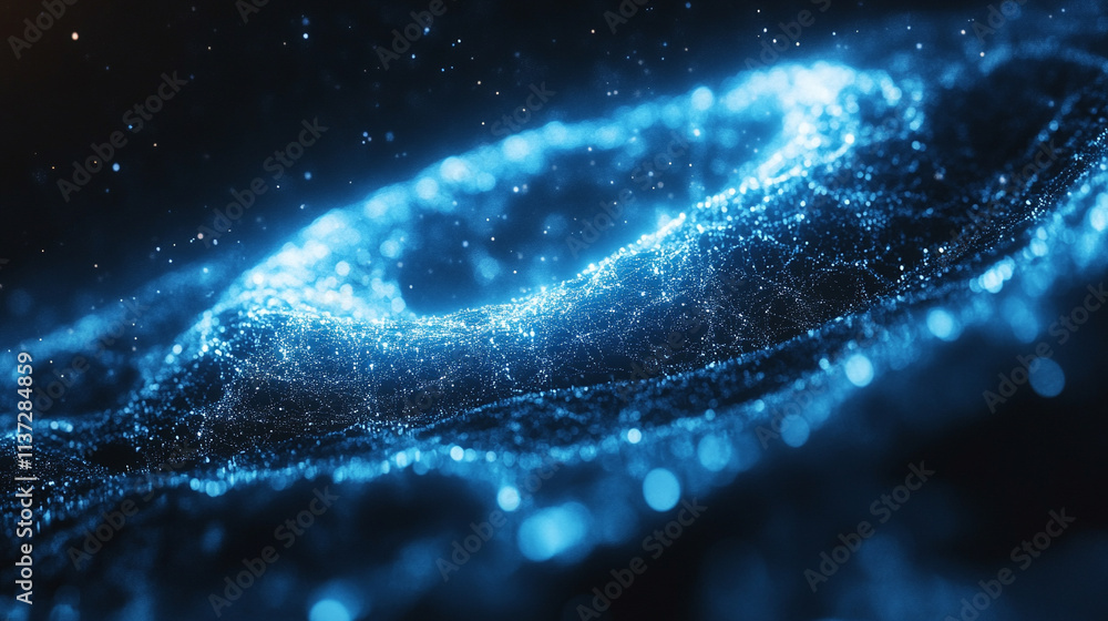 Poster global infinity in the realm of computer technology, highlighting the interconnectedness and endless